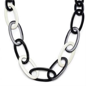 The Branch Horn Oval Link Necklace